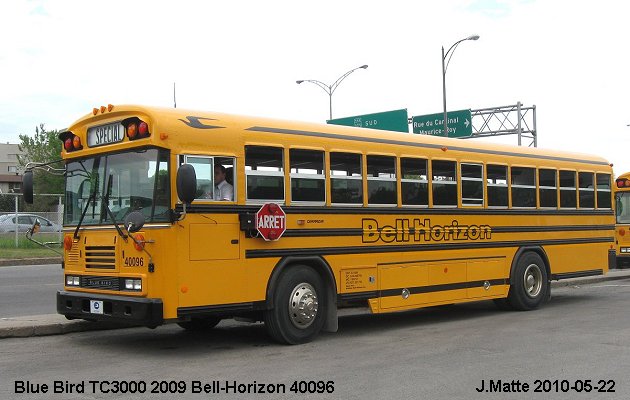 BUS/AUTOBUS: Blue Bird TC3000 2009 Bell-Horizon