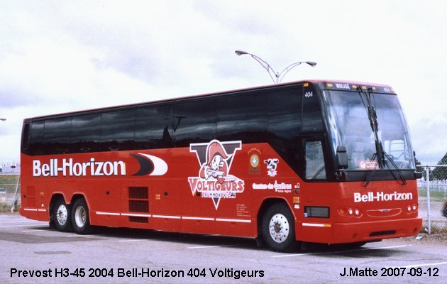 BUS/AUTOBUS: Prevost H3-45 2004 Bell-Horizon