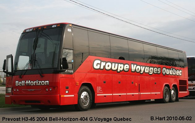 BUS/AUTOBUS: Prevost H3-45 2004 Bell-Horizon
