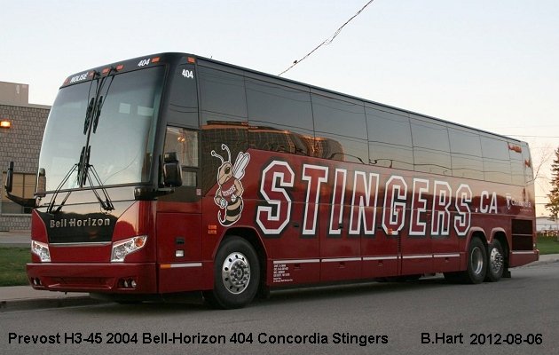 BUS/AUTOBUS: Prevost H3-45 2004 Bell-Horizon