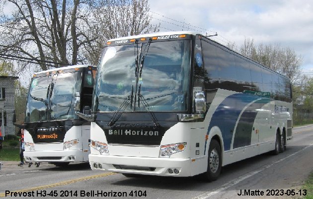 BUS/AUTOBUS: Prevost H3-45 2014 Bell-Horizon