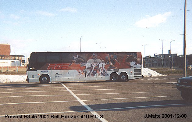 BUS/AUTOBUS: Prevost H3-45 2001 Bell-Horizon