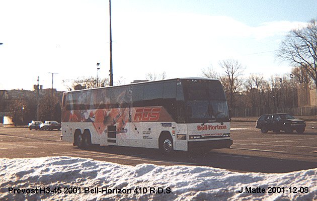 BUS/AUTOBUS: Prevost H3-45 2001 Bell-Horizon