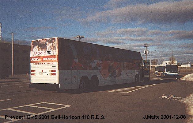 BUS/AUTOBUS: Prevost H3-45 2001 Bell-Horizon