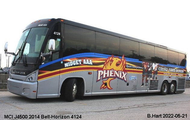 BUS/AUTOBUS: MCI J4500 2014 Bell-Horizon