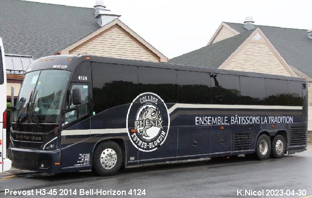 BUS/AUTOBUS: Prevost H3-45 2014 Bell-Horizon
