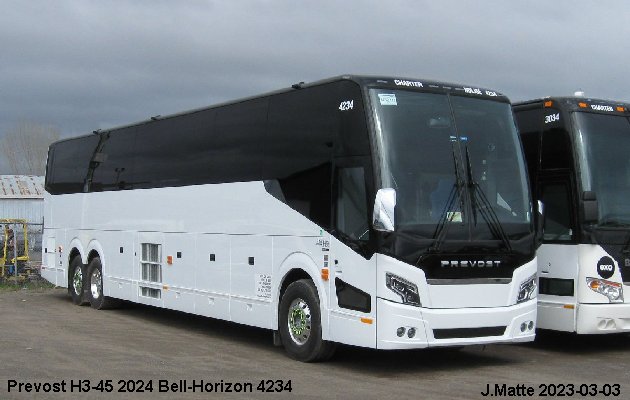 BUS/AUTOBUS: Prevost H3-45 2024 Bell-Horizon