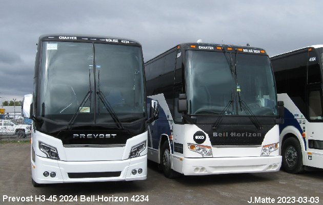 BUS/AUTOBUS: Prevost H3-45 2024 Bell-Horizon