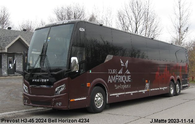 BUS/AUTOBUS: Prevost H3-45 2024 Bell-Horizon