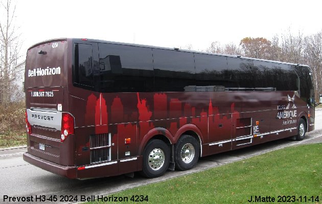 BUS/AUTOBUS: Prevost H3-45 2024 Bell-Horizon