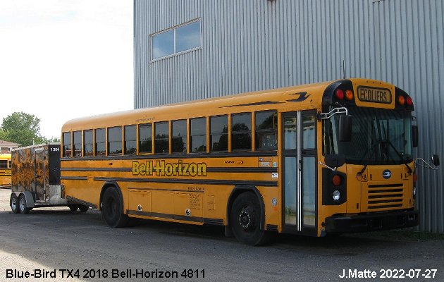 BUS/AUTOBUS: Blue Bird TX4 2018 Bell-Horizon