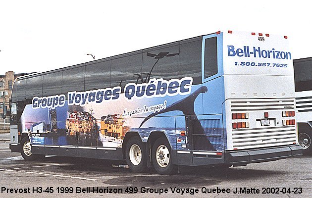 BUS/AUTOBUS: Prevost H3-45 1999 Bell-Horizon
