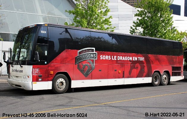 BUS/AUTOBUS: Prevost H3-45 2005 Bell-Horizon