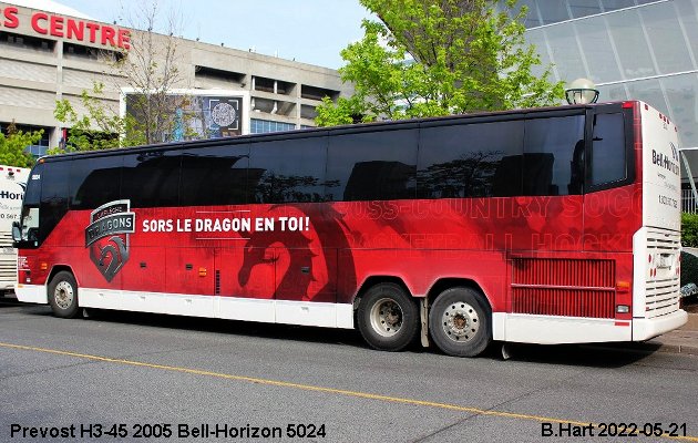 BUS/AUTOBUS: Prevost H3-45 2005 Bell-Horizon