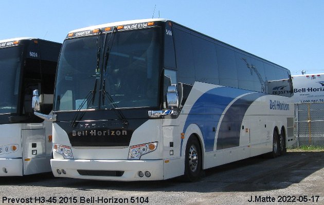 BUS/AUTOBUS: Prevost H3-45 2015 Bell-Horizon