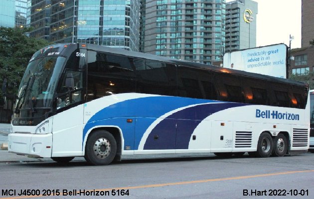 BUS/AUTOBUS: MCI J4500 2015 Bell-Horizon