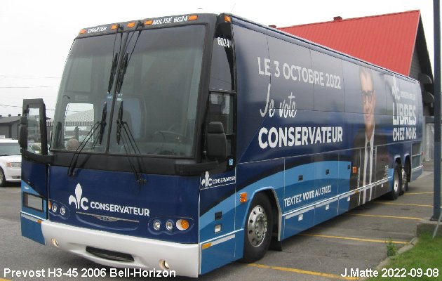 BUS/AUTOBUS: Prevost H3-45 2006 Bell-Horizon