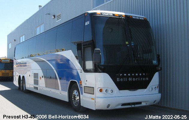 BUS/AUTOBUS: Prevost H3-45 2006 Bell-Horizon