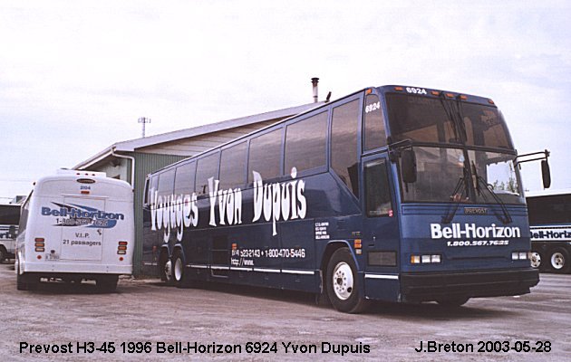 BUS/AUTOBUS: Prevost H3-45 1996 Bell-Horizon