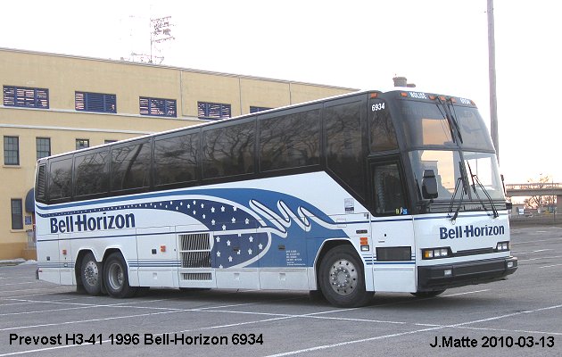 BUS/AUTOBUS: Prevost H3-41 1996 Bell-Horizon