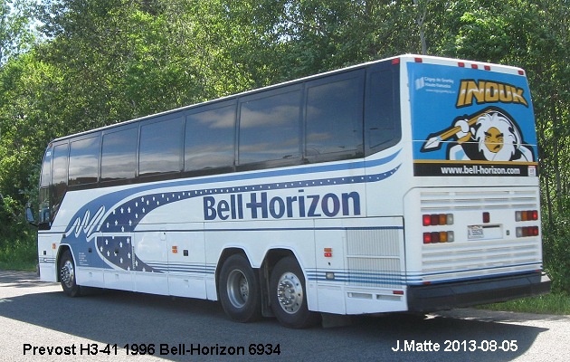 BUS/AUTOBUS: Prevost H3-41 1996 Bell-Horizon