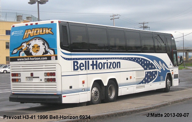 BUS/AUTOBUS: Prevost H3-41 1996 Bell-Horizon