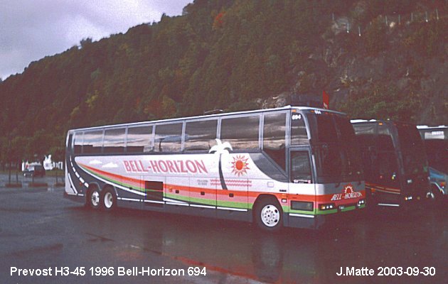 BUS/AUTOBUS: Prevost H3-45 1996 Bell-Horizon