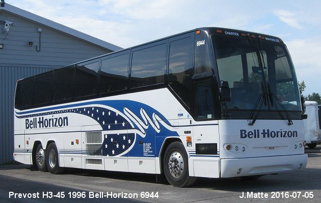 BUS/AUTOBUS: Prevost H3-45 1996 Bell-Horizon