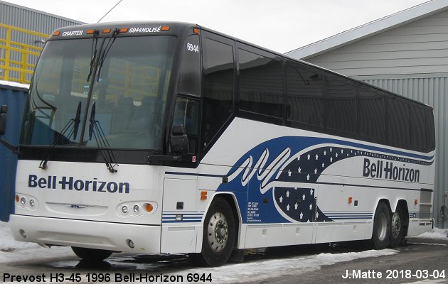 BUS/AUTOBUS: Prevost H3-45 1996 Bell-Horizon