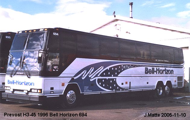 BUS/AUTOBUS: Prevost H3-45 1996 Bell-Horizon