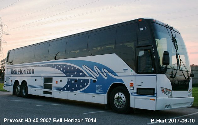 BUS/AUTOBUS: Prevost H3-45 2007 Bell-Horizon