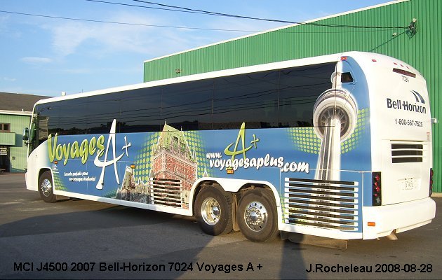 BUS/AUTOBUS: MCI J4500 2007 Bell-Horizon