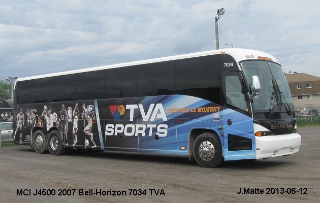 BUS/AUTOBUS: MCI J4500 2007 Bell-Horizon