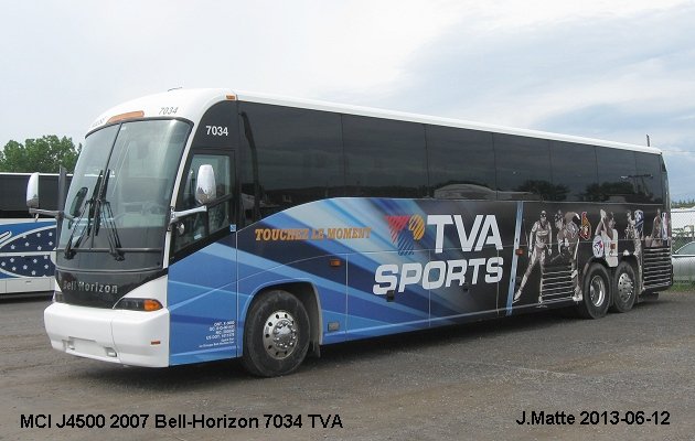 BUS/AUTOBUS: MCI J4500 2007 Bell-Horizon