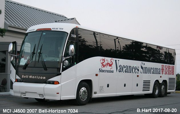 BUS/AUTOBUS: MCI J4500 2007 Bell-Horizon