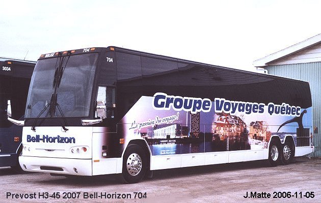 BUS/AUTOBUS: Prevost H3-45 2007 Bell-Horizon