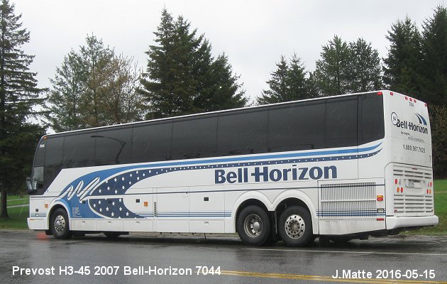 BUS/AUTOBUS: Prevost H3-45 2007 Bell-Horizon