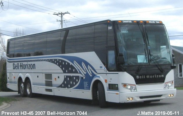 BUS/AUTOBUS: Prevost H3-45 2007 Bell-Horizon