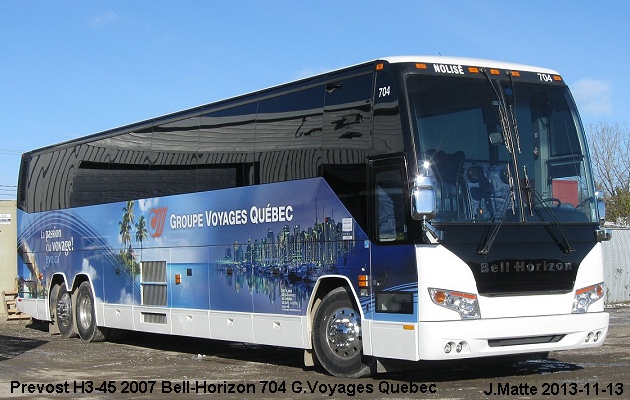 BUS/AUTOBUS: Prevost H3-45 2007 Bell-Horizon