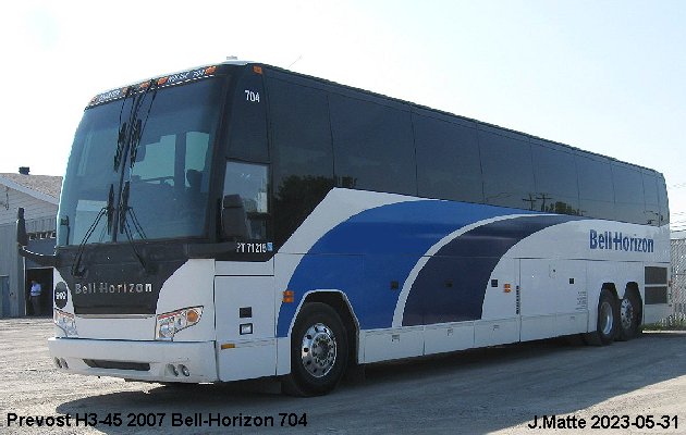 BUS/AUTOBUS: Prevost H3-45 2007 Bell-Horizon