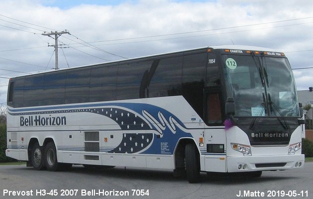 BUS/AUTOBUS: Prevost H3-45 2007 Bell-Horizon