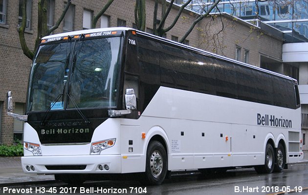 BUS/AUTOBUS: Prevost H3-45 2017 Bell-Horizon