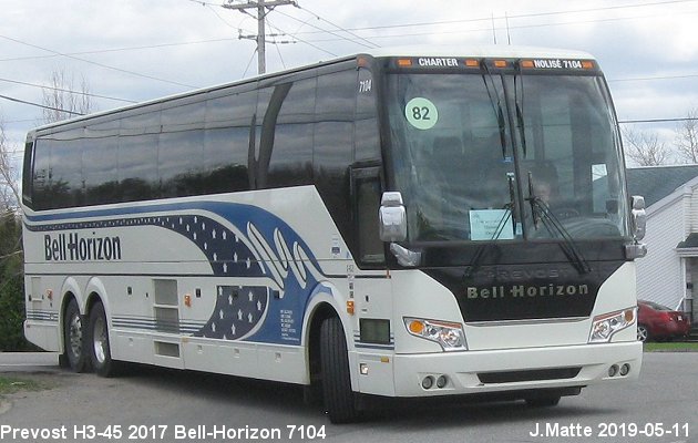 BUS/AUTOBUS: Prevost H3-45 2017 Bell-Horizon