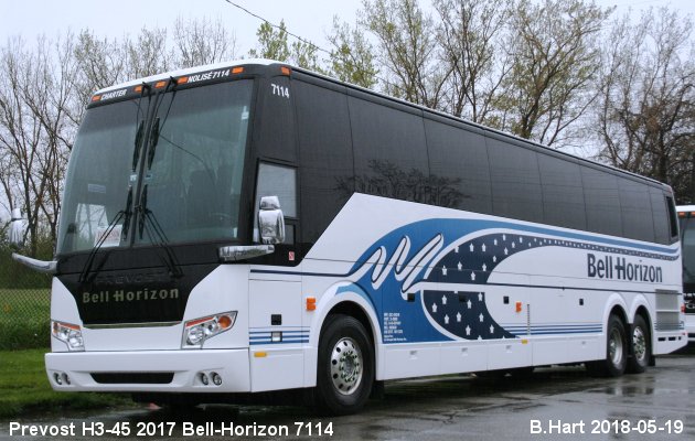 BUS/AUTOBUS: Prevost H3-45 2017 Bell-Horizon