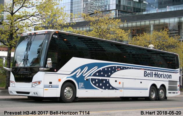 BUS/AUTOBUS: Prevost H3-45 2017 Bell-Horizon