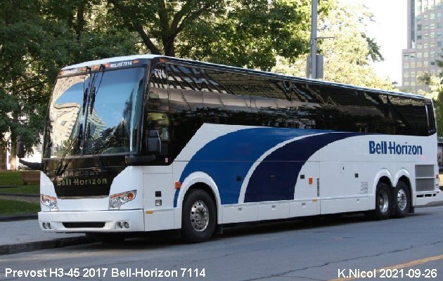 BUS/AUTOBUS: Prevost H3-45 2017 Bell-Horizon