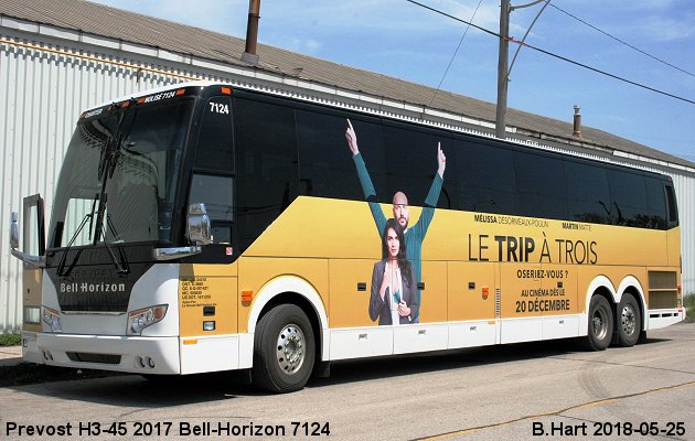 BUS/AUTOBUS: Prevost H3-45 2017 Bell-Horizon