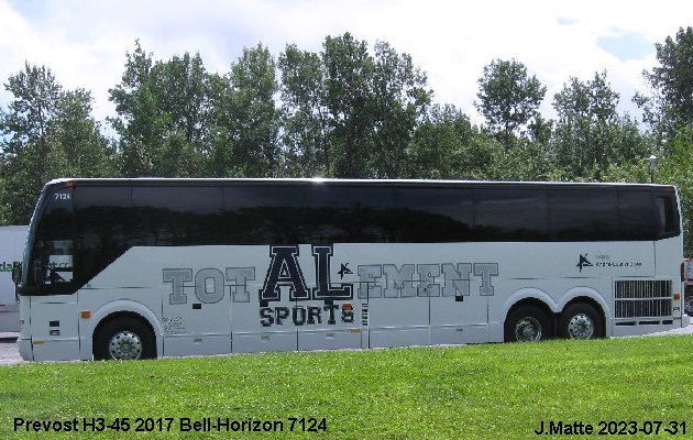 BUS/AUTOBUS: Prevost H3-45 2017 Bell-Horizon