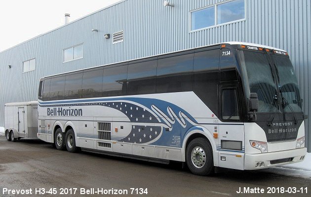 BUS/AUTOBUS: Prevost H3-45 2017 Bell-Horizon