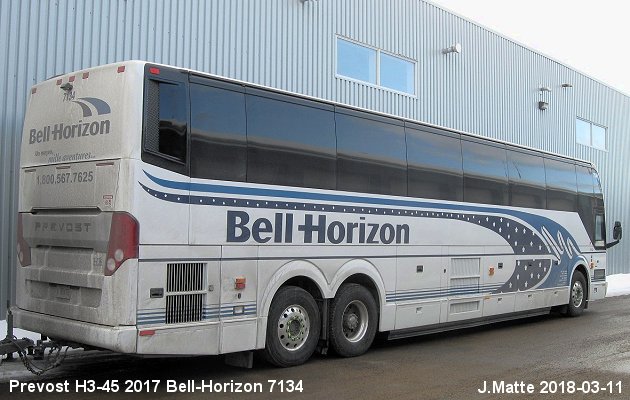 BUS/AUTOBUS: Prevost H3-45 2017 Bell-Horizon